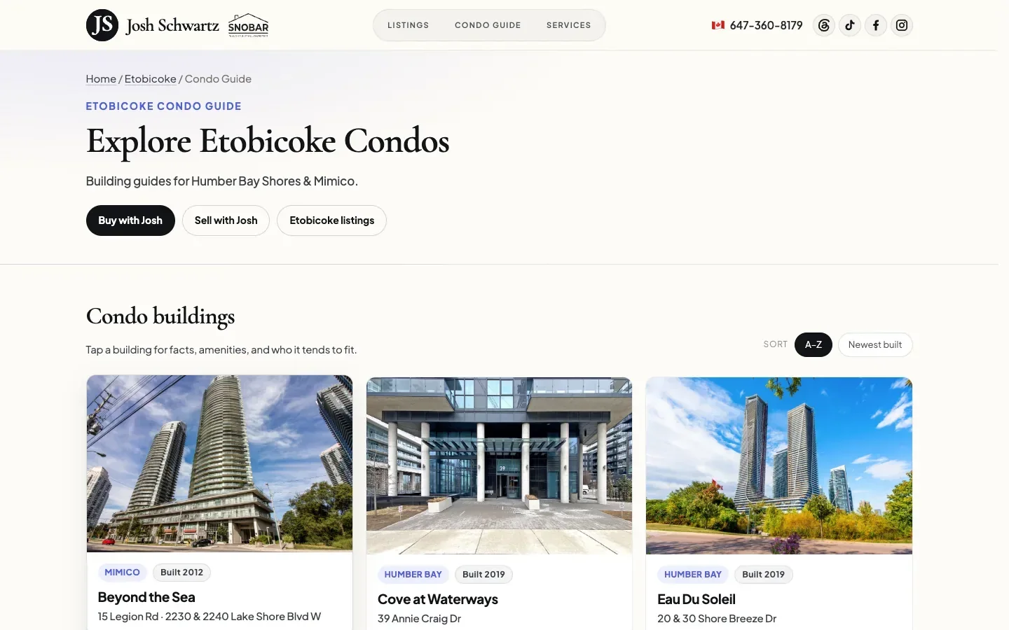 South Etobicoke condo guide overview