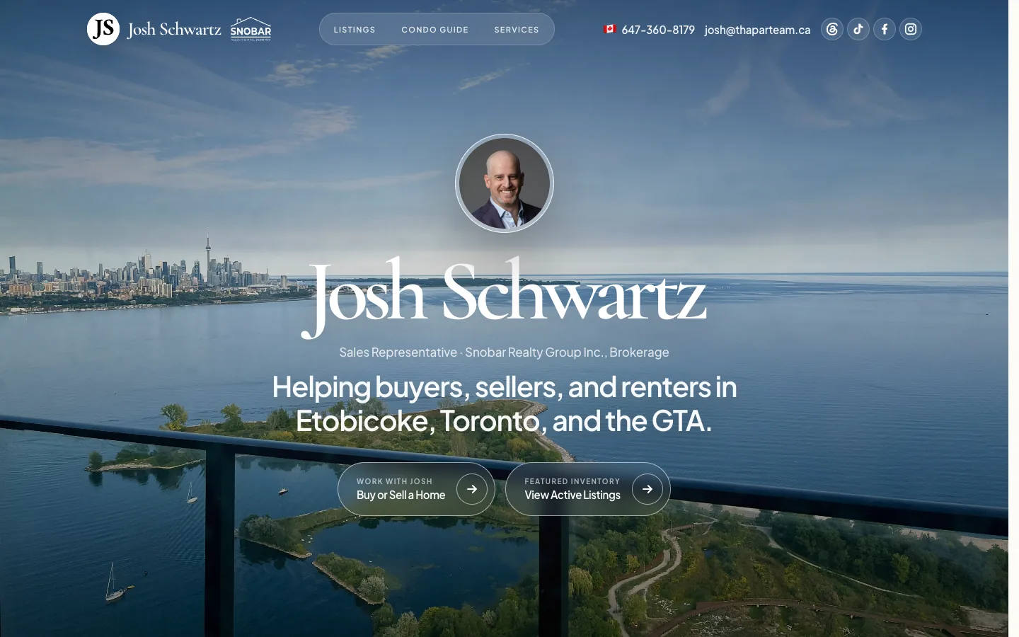Homepage hero with property market entry points