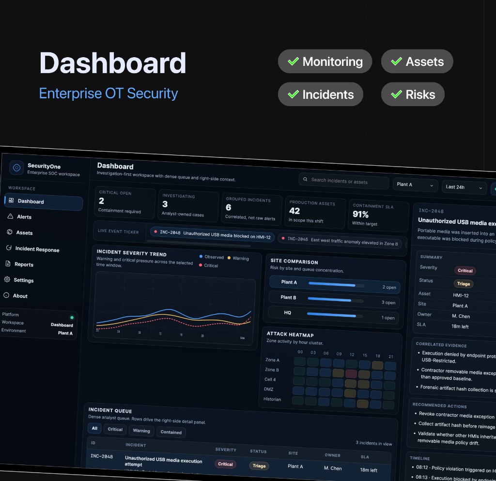 Enterprise OT Security — case study cover