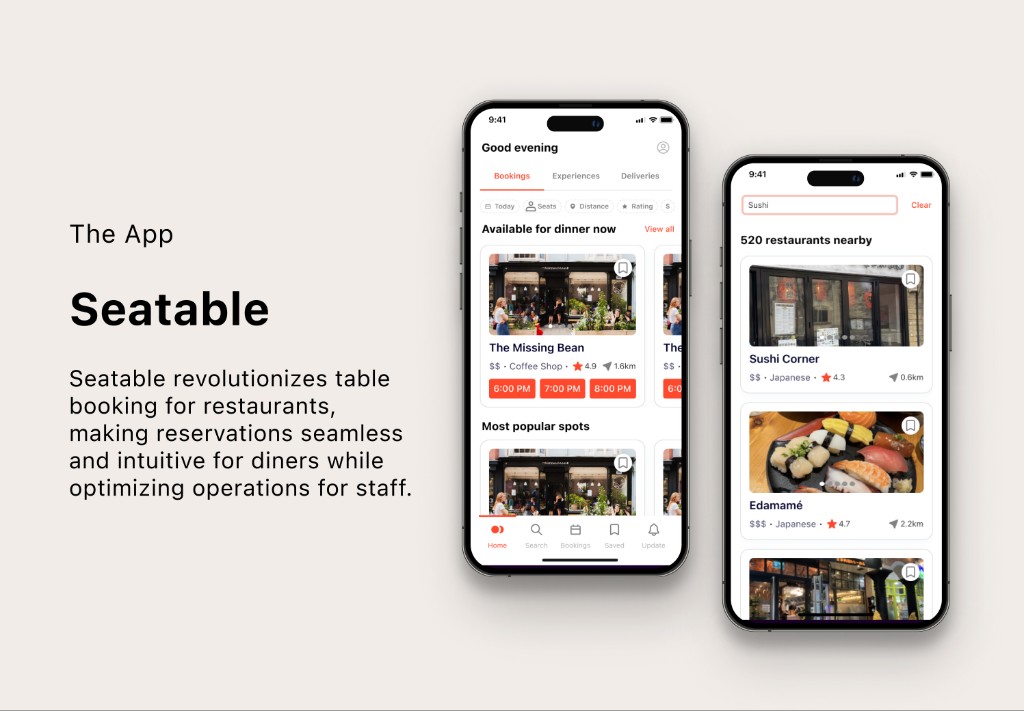 Table Booking Platform — Table booking case study, panel 2.