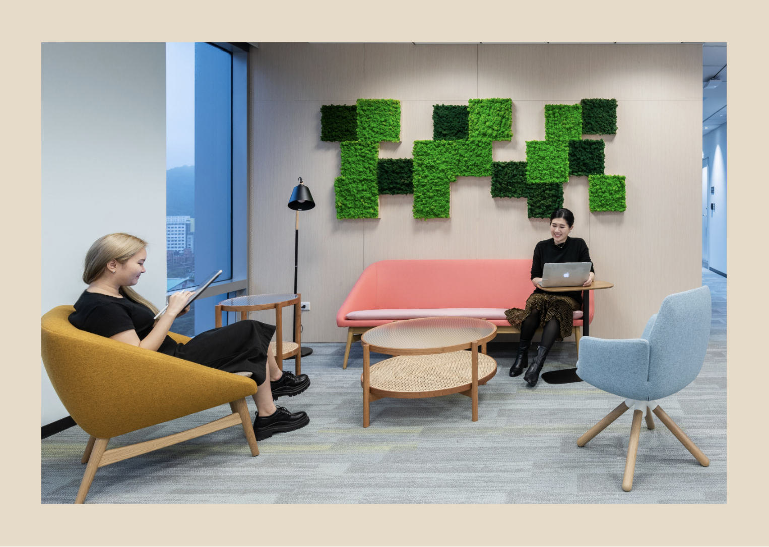 Workplace Strategy — Lounge and soft seating study.