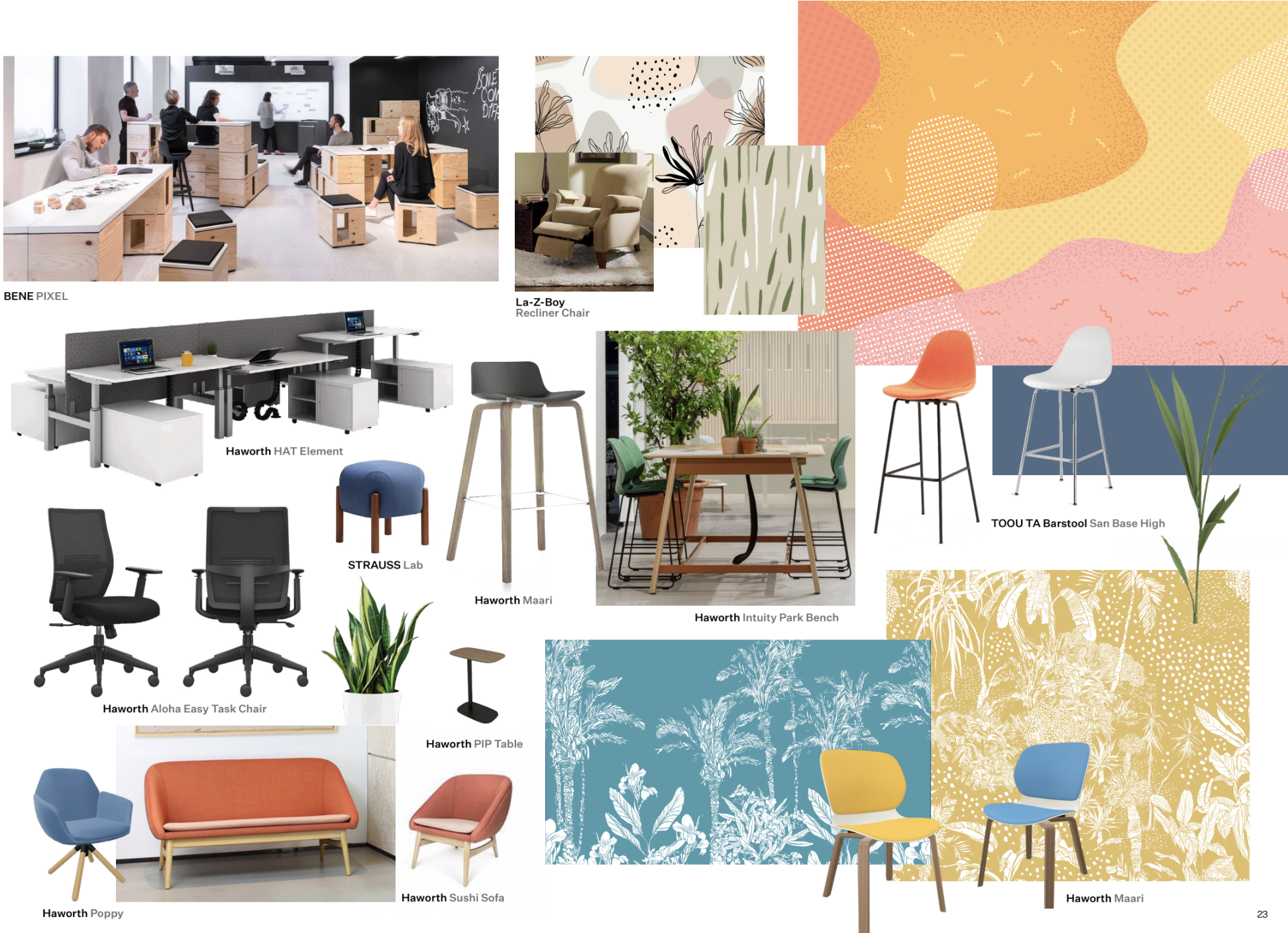 Workplace Strategy — Mood and material direction.